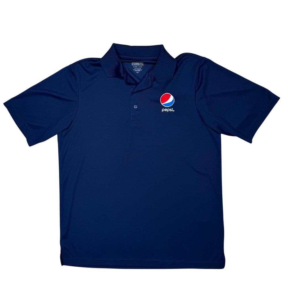 Pepsi Cola Uniform Polo Shirt Unisex Size M Core 365 Workwear NWOT